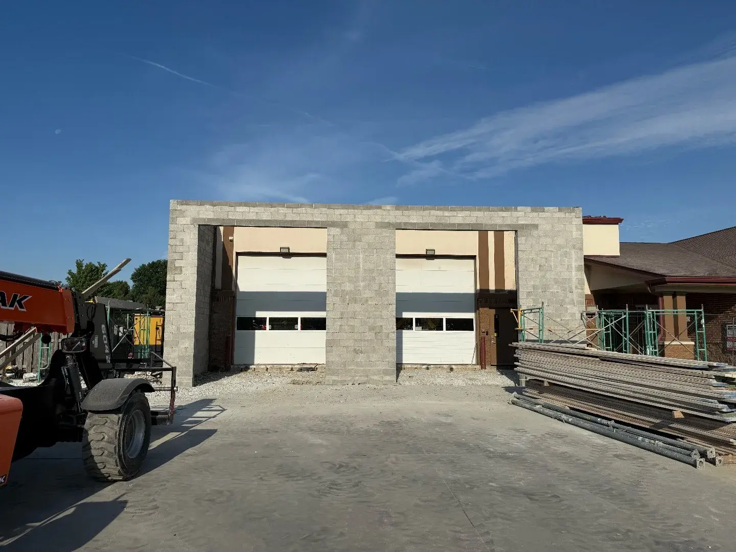 Zionsville Fire Station addition construction