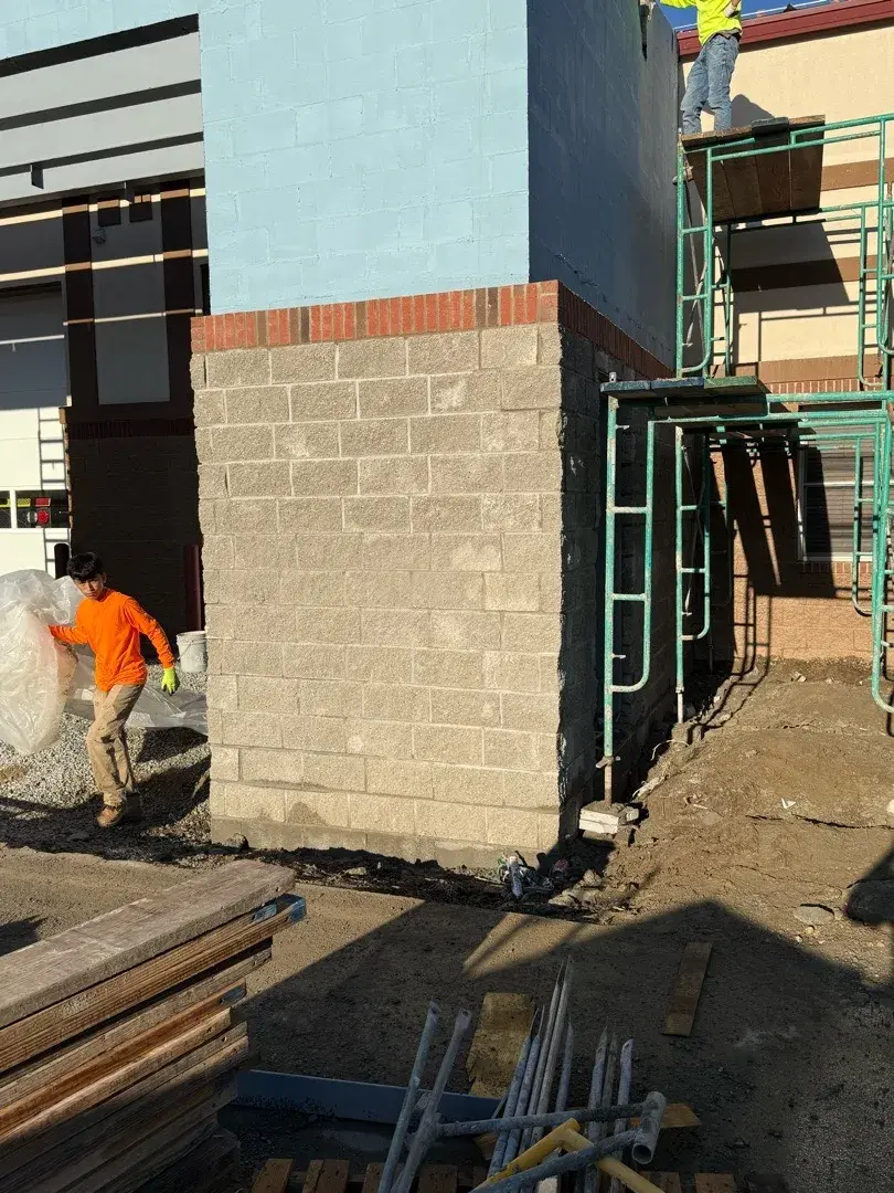 Zionsville Fire Station addition detail